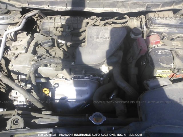 JN8AS5MTXCW610395 - 2012 NISSAN ROGUE S/SV GRAY photo 10