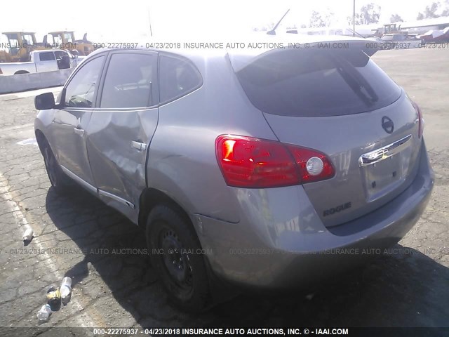 JN8AS5MTXCW610395 - 2012 NISSAN ROGUE S/SV GRAY photo 3