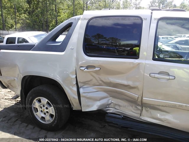 3GNEC12088G298330 - 2008 CHEVROLET AVALANCHE C1500 TAN photo 6