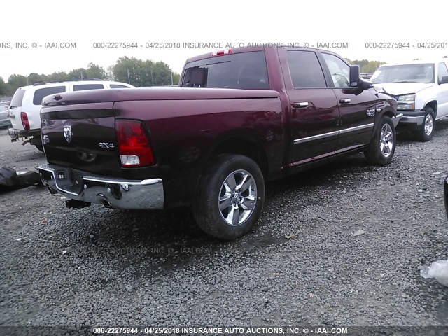 3C6RR7LT5GG376573 - 2016 RAM 1500 SLT BURGUNDY photo 4