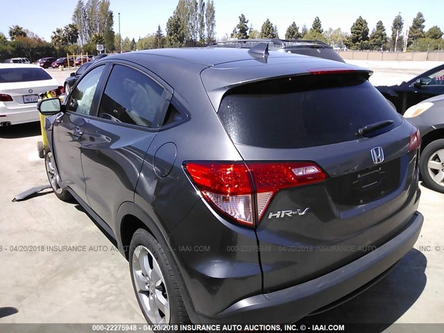 3CZRU5H54GM753802 - 2016 HONDA HR-V EX GRAY photo 3