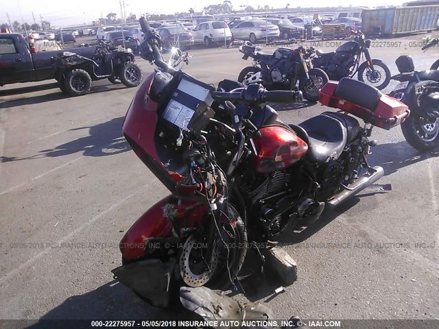 1HD1KHM35DB629537 - 2013 HARLEY-DAVIDSON FLTRX ROAD GLIDE CUSTOM RED photo 2