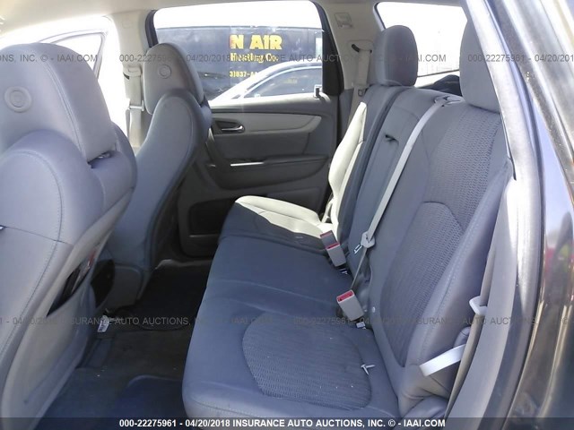 1GNKRFED7DJ142950 - 2013 CHEVROLET TRAVERSE LS GRAY photo 8