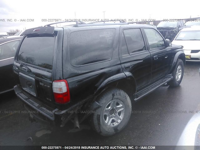 JT3HN86R7Y0309845 - 2000 TOYOTA 4RUNNER SR5 BLACK photo 4