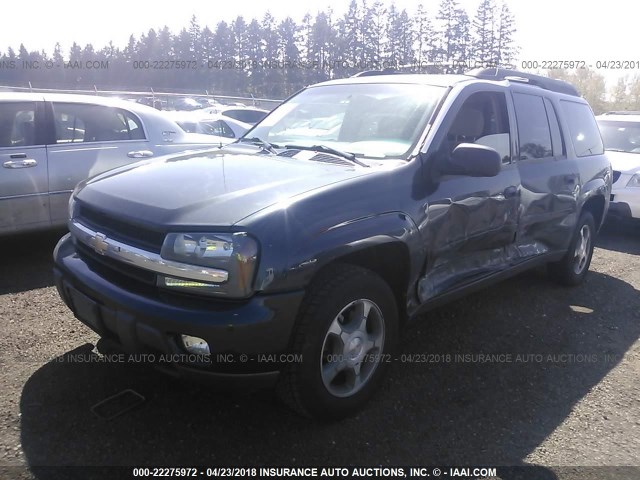 1GNET16S866133789 - 2006 CHEVROLET TRAILBLAZER EXT LS/EXT LT GRAY photo 2