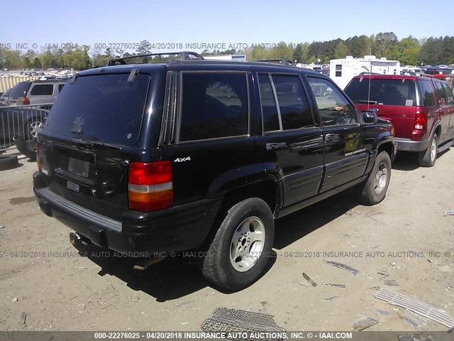 1J4GZ48S4WC299916 - 1998 JEEP GRAND CHEROKEE LAREDO/SPECIAL BLACK photo 4