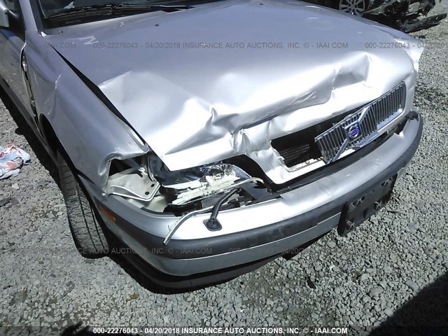 YV1VS2554YF486413 - 2000 VOLVO S40 SILVER photo 6