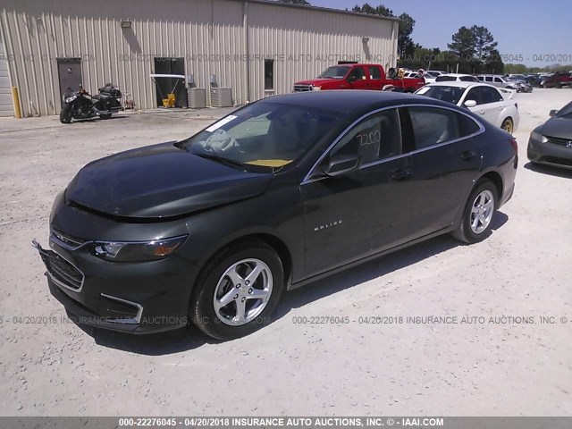 1G1ZB5ST0JF178584 - 2018 CHEVROLET MALIBU LS 灰色 照片 2