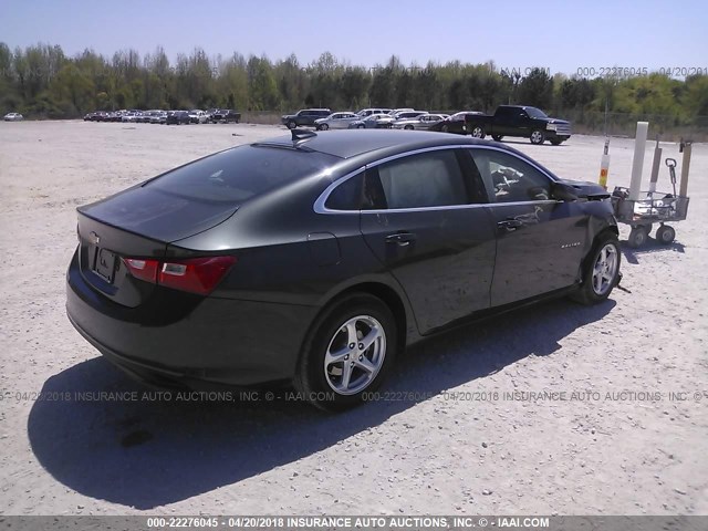 1G1ZB5ST0JF178584 - 2018 CHEVROLET MALIBU LS 灰色 照片 4