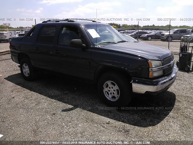 3GNEC12T34G143334 - 2004 CHEVROLET AVALANCHE C1500 BLACK photo 1