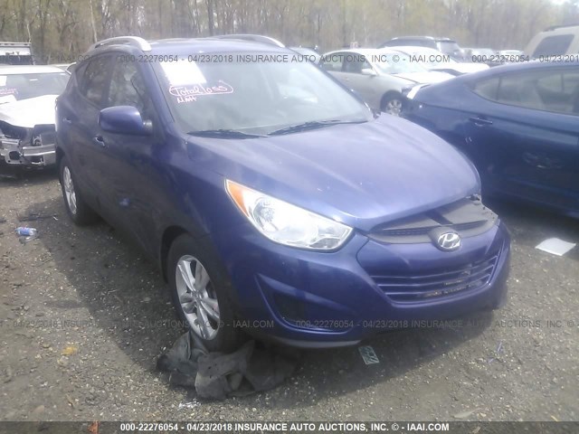 KM8JU3AC6BU233407 - 2011 HYUNDAI TUCSON GLS/LIMITED BLUE photo 1