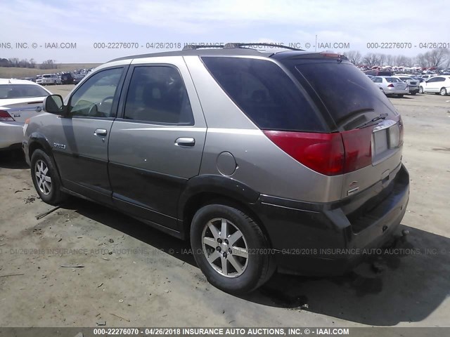 3G5DB03E22S560429 - 2002 BUICK RENDEZVOUS CX/CXL GRAY photo 3