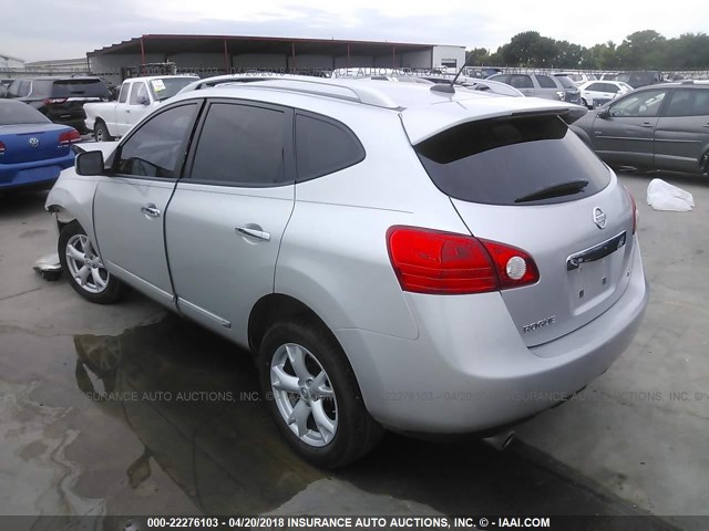 JN8AS5MT3BW571261 - 2011 NISSAN ROGUE S/SV/KROM SILVER photo 3