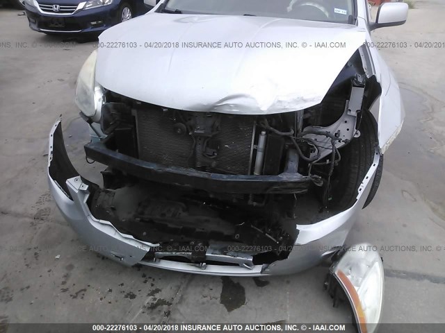 JN8AS5MT3BW571261 - 2011 NISSAN ROGUE S/SV/KROM SILVER photo 6