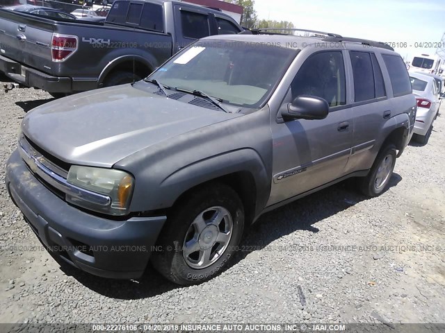 1GNDT13SX22458963 - 2002 CHEVROLET TRAILBLAZER  BEIGE photo 2