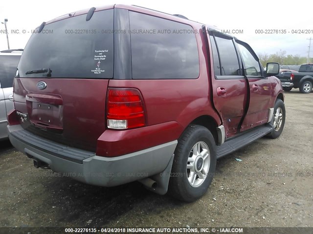 1FMRU15W03LB62451 - 2003 FORD EXPEDITION XLT RED photo 4
