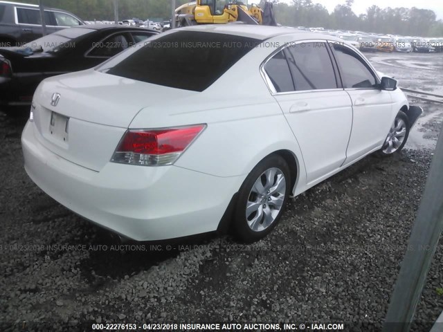 1HGCP2F8XAA128874 - 2010 HONDA ACCORD EXL WHITE photo 4