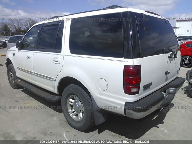 1FMPU16L2YLB59277 - 2000 FORD EXPEDITION XLT თეთრი ფოტო 3