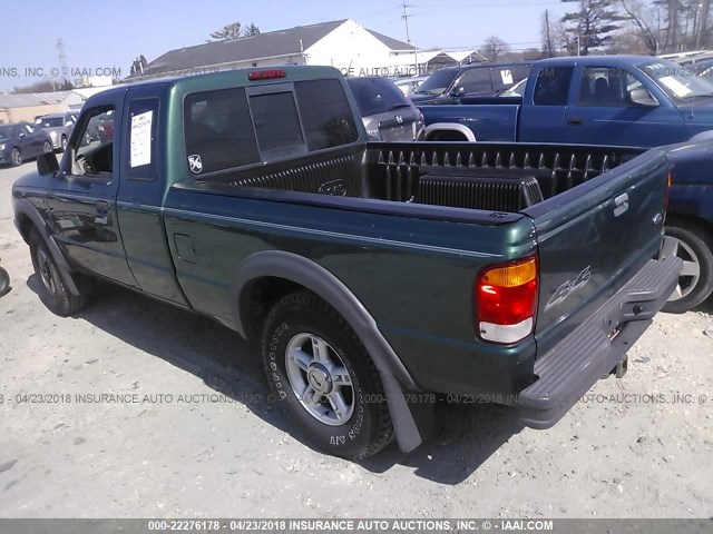 1FTZR15V3XTA33624 - 1999 FORD RANGER SUPER CAB GREEN photo 3