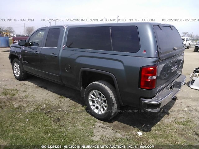 1GTV2UEC8EZ318445 - 2014 GMC SIERRA K1500 SLE BLUE photo 3