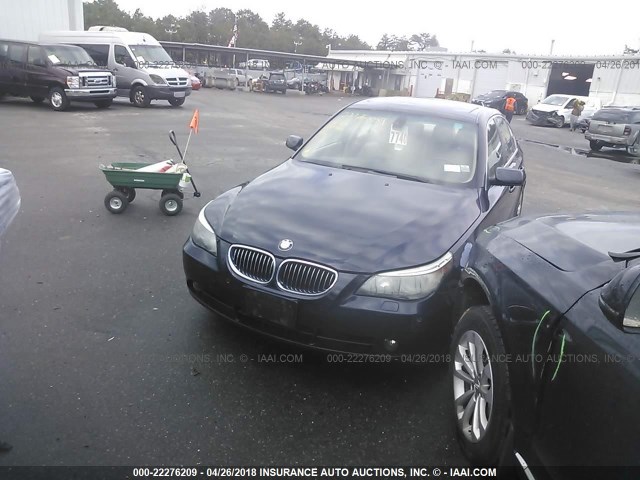 WBANF33526CS36750 - 2006 BMW 525 XI BLUE photo 2