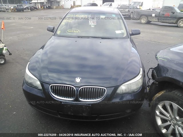 WBANF33526CS36750 - 2006 BMW 525 XI BLUE photo 6