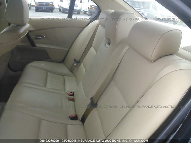 WBANF33526CS36750 - 2006 BMW 525 XI BLUE photo 8