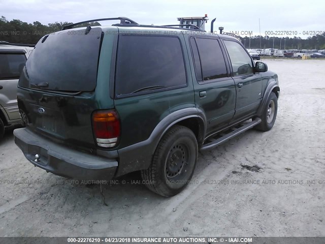 1FMZU63E1YUB77839 - 2000 FORD EXPLORER XLT GREEN photo 4