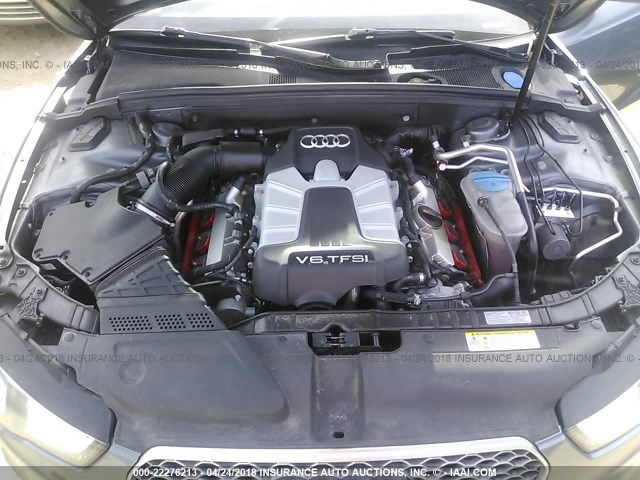 WAUCGAFR9DA051627 - 2013 AUDI S5 PREMIUM PLUS 灰色 照片 10