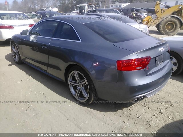 WAUCGAFR9DA051627 - 2013 AUDI S5 PREMIUM PLUS GRAY photo 3