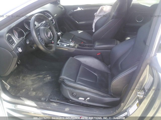WAUCGAFR9DA051627 - 2013 AUDI S5 PREMIUM PLUS 灰色 照片 5