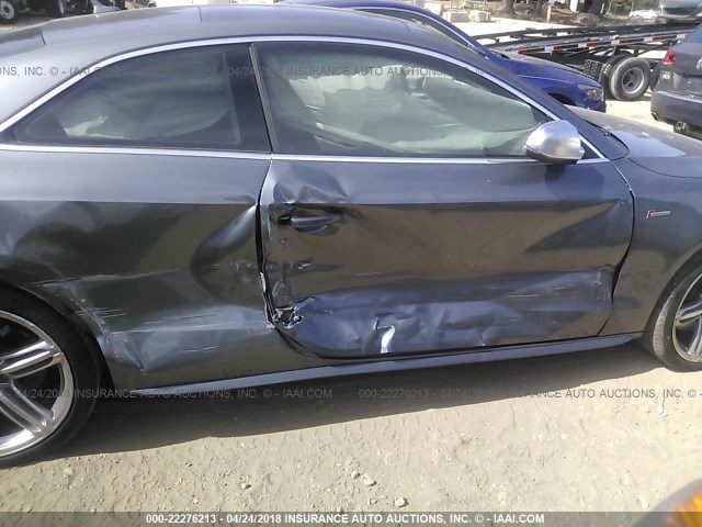 WAUCGAFR9DA051627 - 2013 AUDI S5 PREMIUM PLUS 灰色 照片 6