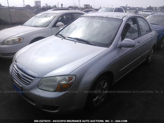 KNAFE122875441725 - 2007 KIA SPECTRA EX/LX SILVER photo 2