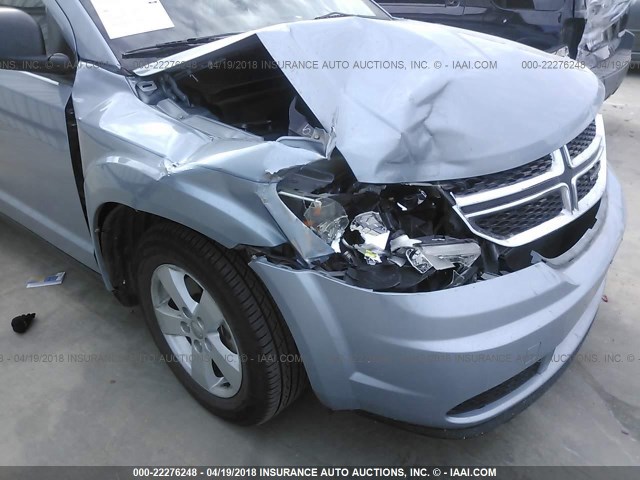 3C4PDCABXDT555888 - 2013 DODGE JOURNEY SE BLUE photo 6