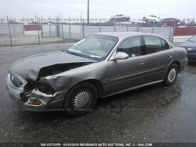 1G4HP54K41U243792 - 2001 BUICK LESABRE CUSTOM TAN photo 2