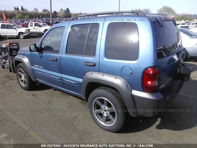 1J4GK48K53W664974 - 2003 JEEP LIBERTY SPORT/FREEDOM BLUE photo 3