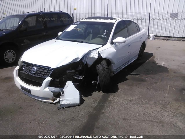 1N4BL11D56N388545 - 2006 NISSAN ALTIMA SE/SL/SE-R WHITE photo 2