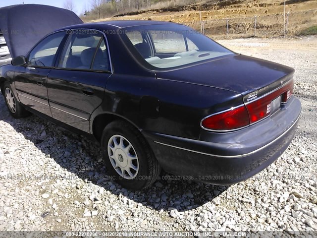 2G4WS52J011278616 - 2001 BUICK CENTURY CUSTOM Dark Blue photo 3