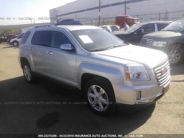 2GKFLUE38G6232461 - 2016 GMC TERRAIN SLT SILVER photo 1