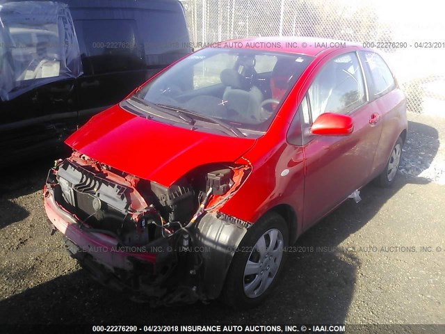 JTDJT923X75108100 - 2007 TOYOTA YARIS RED photo 2