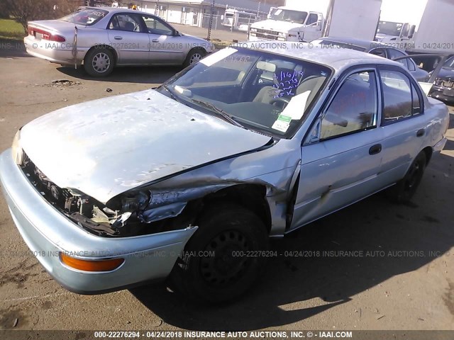 2T1AE09B0SC090267 - 1995 TOYOTA COROLLA LE/DX BLUE photo 2