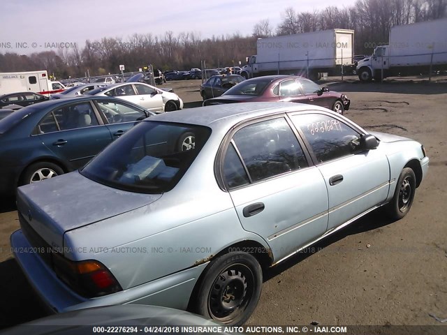 2T1AE09B0SC090267 - 1995 TOYOTA COROLLA LE/DX BLUE photo 4