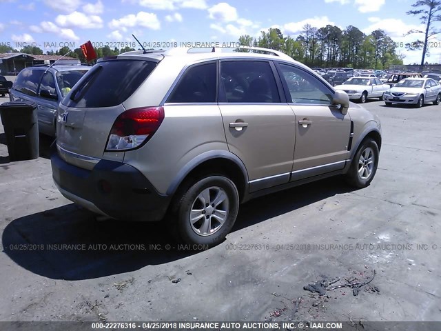 3GSCL33P38S572087 - 2008 SATURN VUE XE GOLD photo 4
