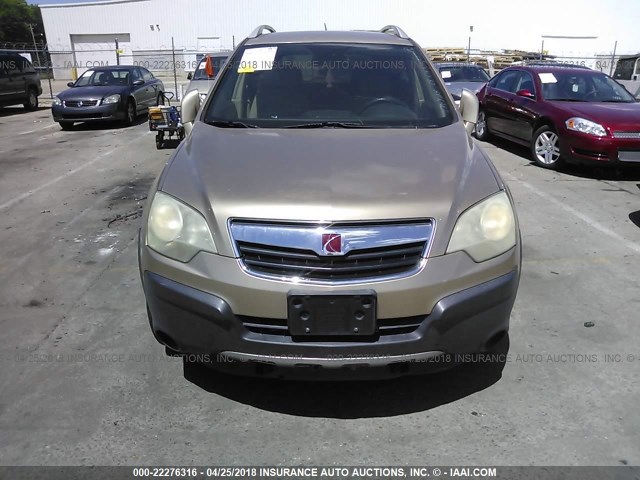 3GSCL33P38S572087 - 2008 SATURN VUE XE GOLD photo 6