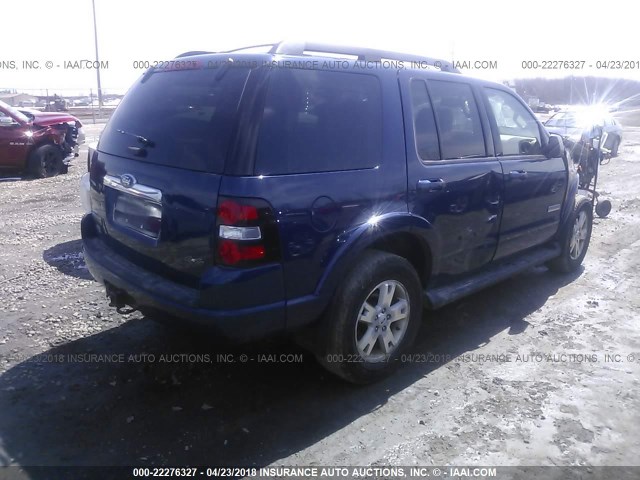 1FMEU73E38UA58386 - 2008 FORD EXPLORER XLT BLUE photo 4