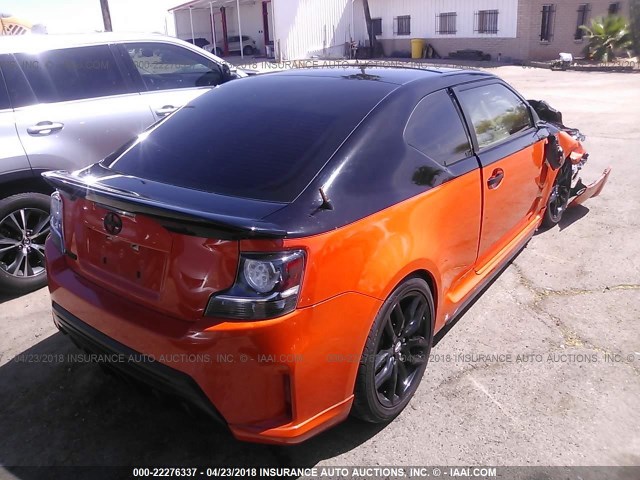 JTKJF5C79FJ006416 - 2015 TOYOTA SCION TC ORANGE photo 4