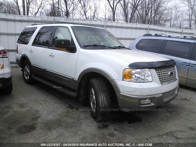 1FMFU18L03LA05040 - 2003 FORD EXPEDITION EDDIE BAUER WHITE photo 1