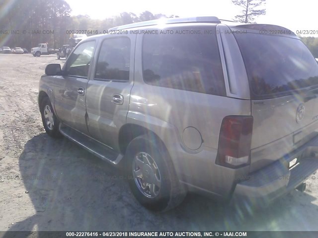 1GYEK63N72R276789 - 2002 CADILLAC ESCALADE LUXURY შამპანური ფოტო 3