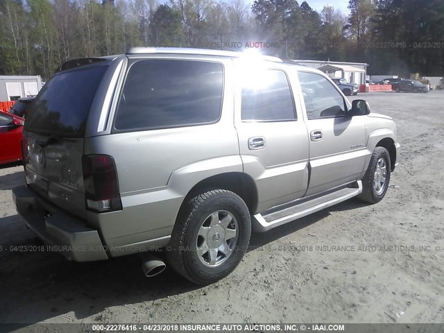 1GYEK63N72R276789 - 2002 CADILLAC ESCALADE LUXURY შამპანური ფოტო 4