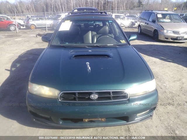 4S3BK6752V7318028 - 1997 SUBARU LEGACY GT GREEN photo 6